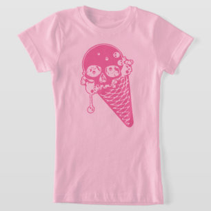 T-shirt à la crème glacée rose