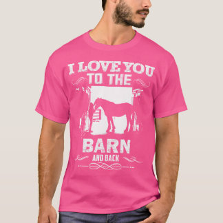 T-shirt À la grange et retour Cavalier amoureux de l'équit