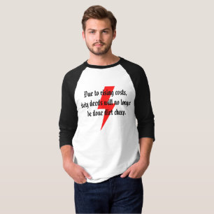 T-shirt à la hausse des coûts