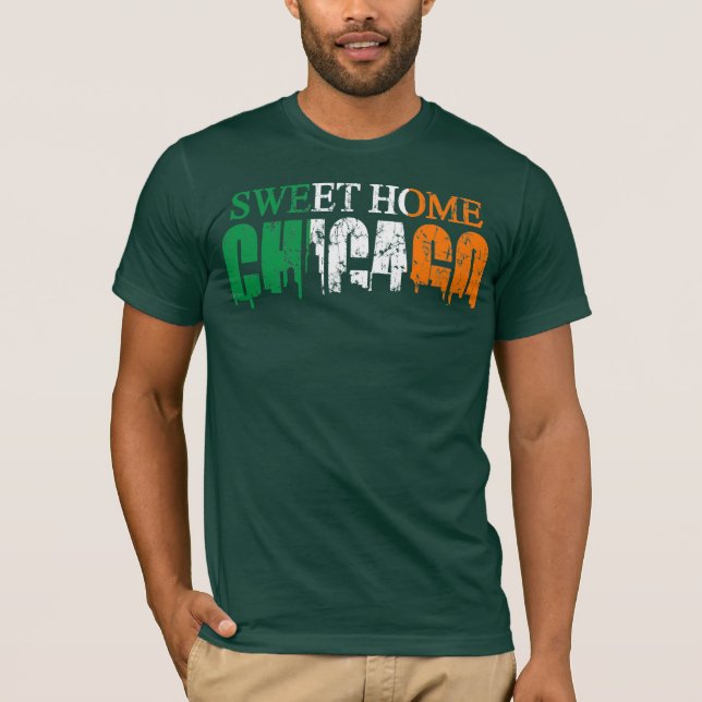 T-shirt à la maison doux irlandais de Chicago (Devant)
