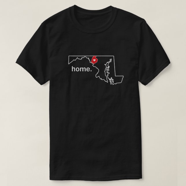 T-shirt à la maison du comté du Maryland - (Design devant)
