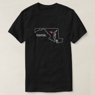 T-shirt à la maison du comté du Maryland - Howard