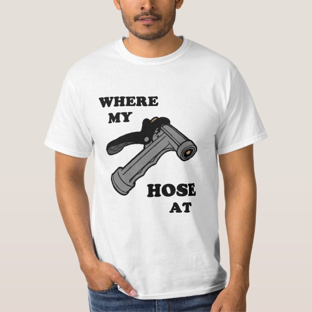 T-shirt À là où mon tuyau (Devant)
