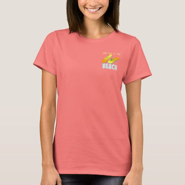 T-shirt A la plage (Devant)