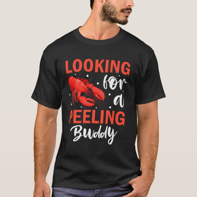 T-shirt À La Recherche De Coquillages Épluchés Crustacés C (Devant)