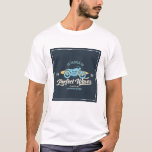 T-shirt À la recherche de l'affiche parfaite de vagues