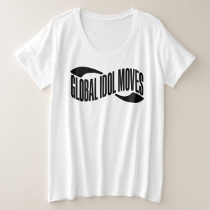 T-shirt à la typographie de Global Idol Moves