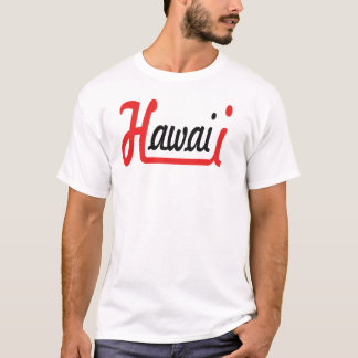 T-Shirt à la typographie élégante d'Hawaii