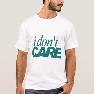 T-Shirt à la typographie « Je m'en fiche »