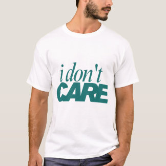 T-Shirt à la typographie « Je m'en fiche »