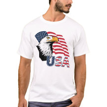 T-Shirt à l'Aigle américain patriotique – Américai