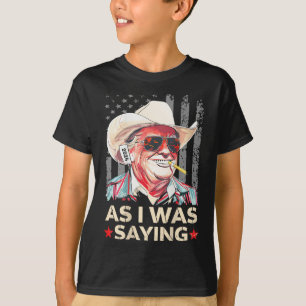 T-shirt (à l'arrière) Trump Comme je disais Cowboy Electio