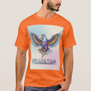 T-shirt à l'emblème de l'aigle de cristal sans peu
