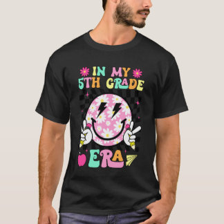 T-shirt À l'époque de ma 5e année Sourire Retour à l'école