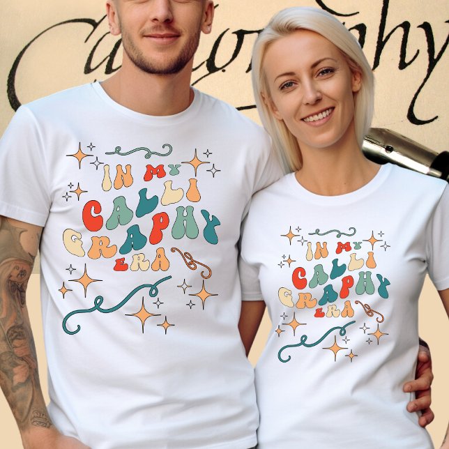 T-shirt À l'ère de la calligraphie Texte personnalisé à l' (Créateur téléchargé)