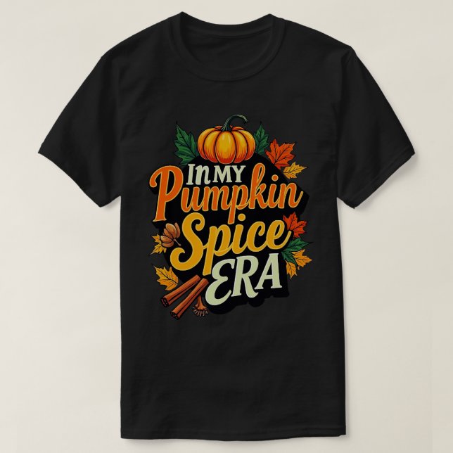 T-shirt à l'ère de l'épice citrouille (Design devant)