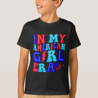 T-shirt À l'ère de ma fille américaine rétro 4 juillet qua