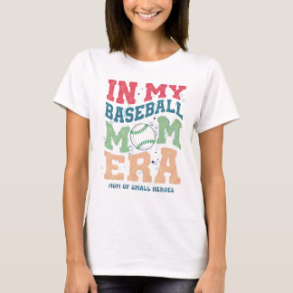 T-shirt À l'ère de ma mère de baseball Rétro Citation Vint