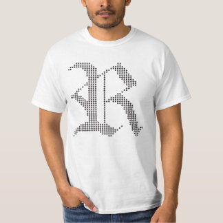 T-shirt à lettrage gothique R typographique