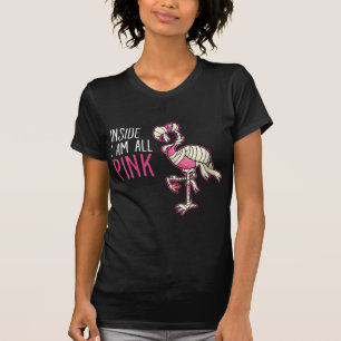 T-shirt À L'Intérieur Je Suis Tout Flamant rose Rose Fla