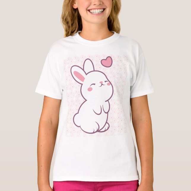 T-shirt A Little Bunny Made of Feelings (Devant)