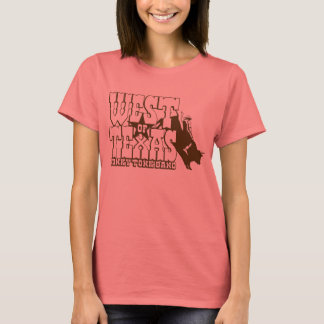 T-shirt À l'ouest du Texas Girl's Ringer