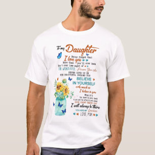 T-shirt À ma fille jamais chemise