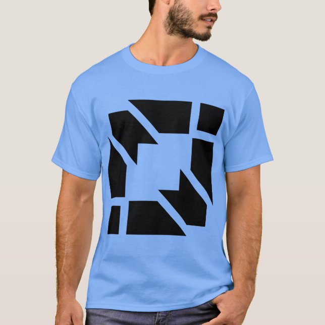 T-shirt à manches courtes bleu clair pour homme (Devant)