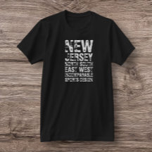 T-shirt à manches courtes du New Jersey Nord-Ouest