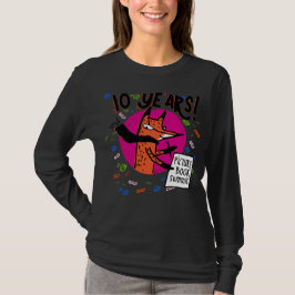 T-shirt à manches longues 10 PINK Sommet du livre 