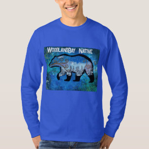 T-shirt à manches longues autochtone de Woodland B