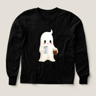 T-shirt à manches longues avec graphique de café m