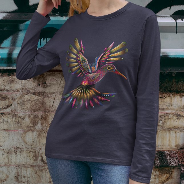 T-shirt à manches longues de l'esprit de colibri (Créateur téléchargé)