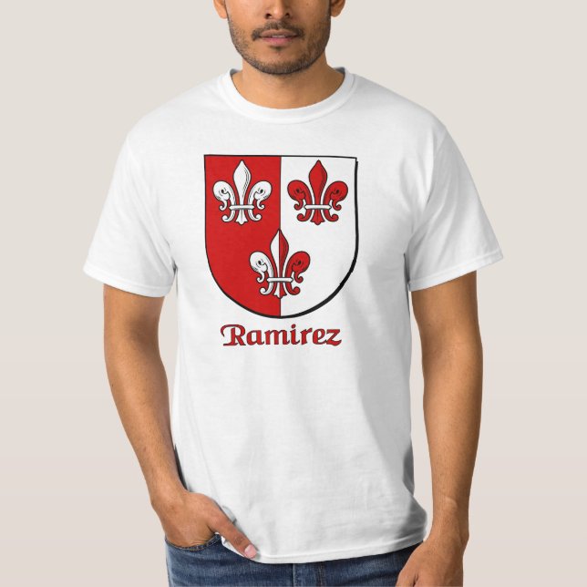 T-shirt à manches longues du bouclier familial de  (Devant)