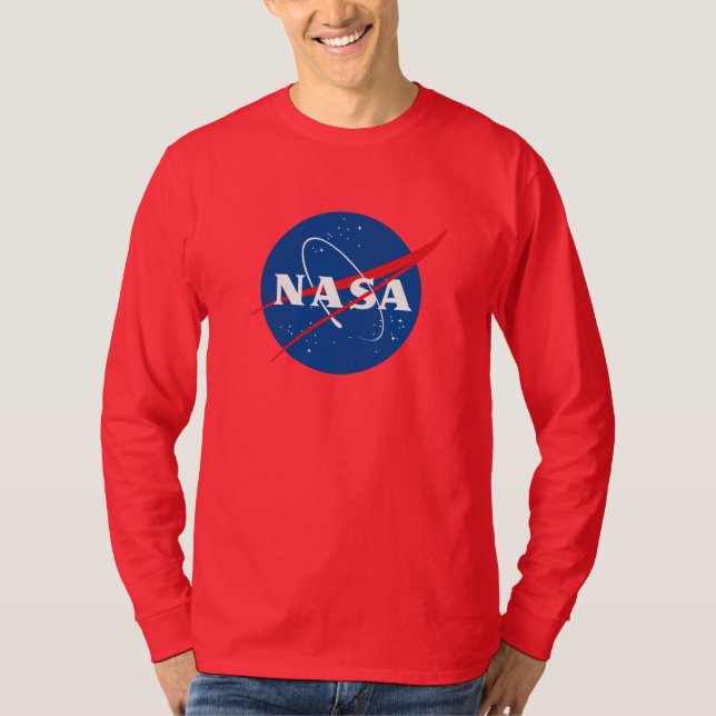T-shirt à manches longues Iconique de la NASA (rou (Devant)