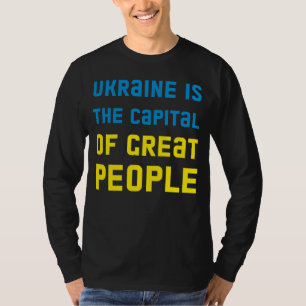T-shirt à manches longues L'Ukraine est la capital