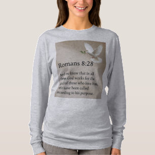 T-shirt à manches longues pour femmes avec verset