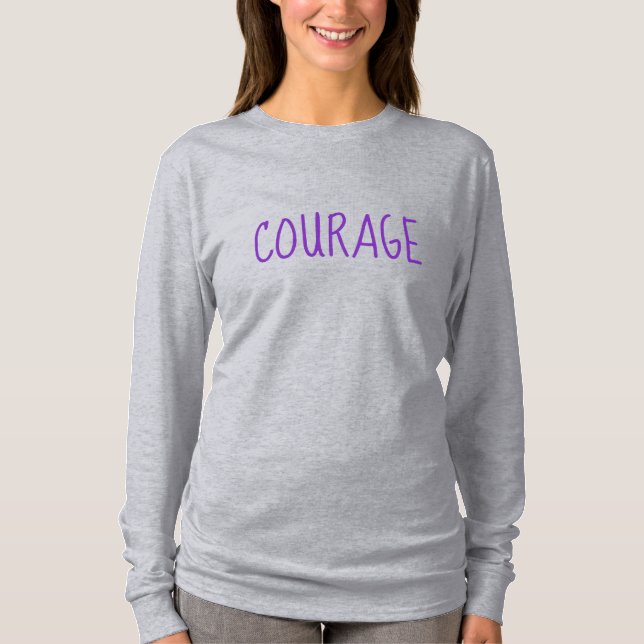 T-shirt à manches longues pour femmes COURAGE (Devant)