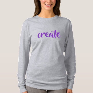 T-shirt à manches longues pour femmes "Créer"