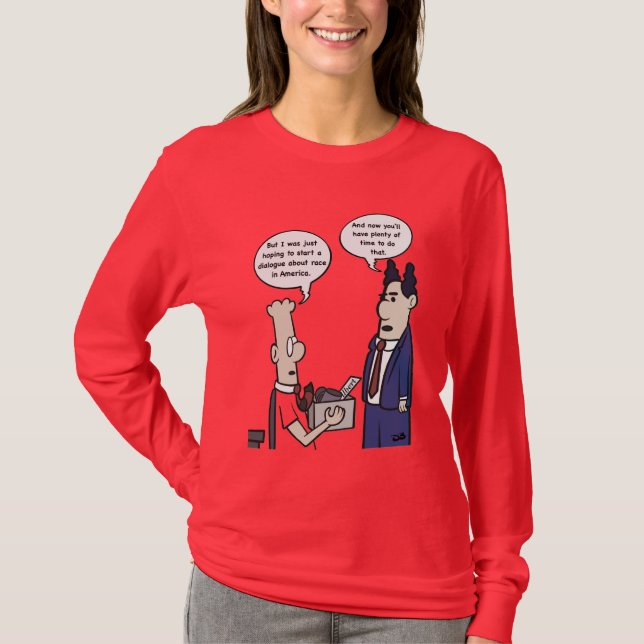 T-shirt à manches longues pour femmes Rant Cartoon (Devant)