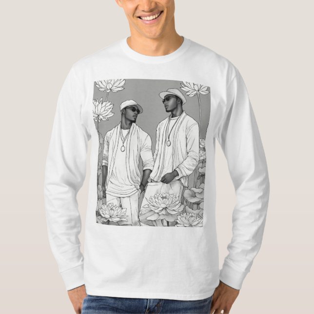 t-shirt à manches longues pour garçons (Devant)