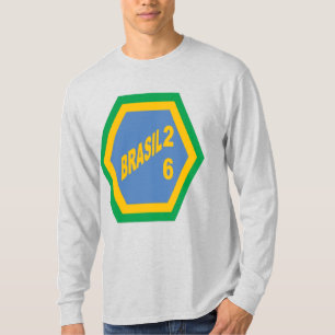 T-Shirt à manches longues pour hommes gris BRASIL