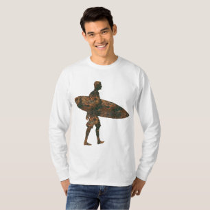 T-shirt à manches longues pour le surf rouille
