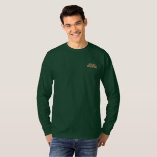 T-shirt à manches longues vert foncé avec poche po
