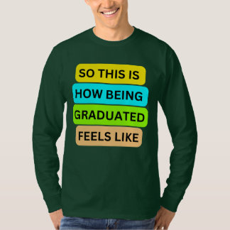 T-shirt à manches longues vert SO_This_IS_HOW_BEIN