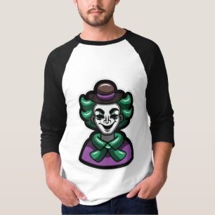 T-Shirt à manches raglan avec graphique de clown J