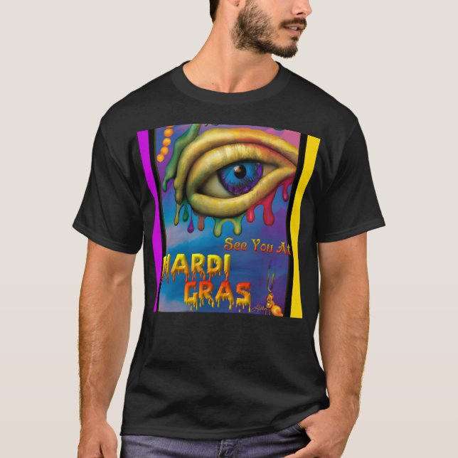 T-shirt À Mardi Gras Eye (Devant)