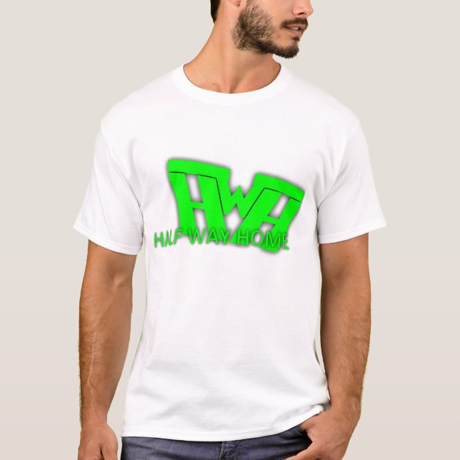 T-shirt À mi-chemin pièce en t de lueur (Devant)