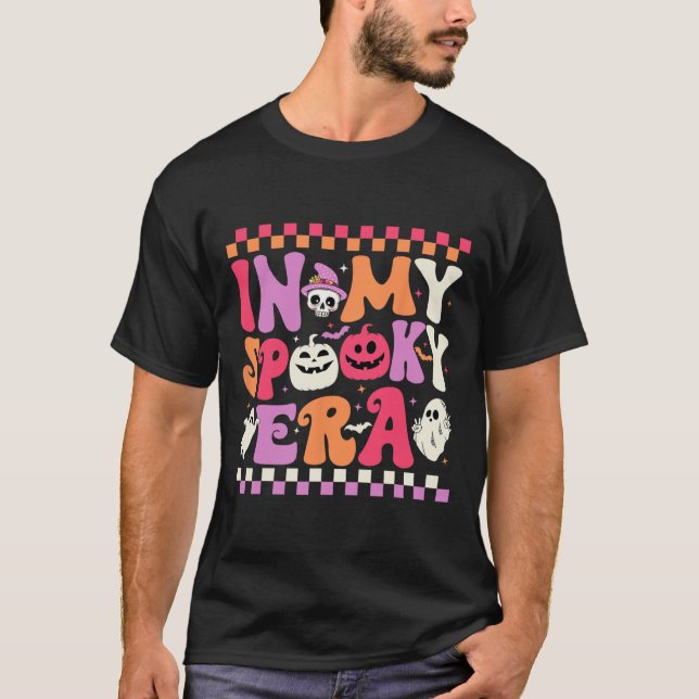 T-shirt À Mon Époque Éffrayante Halloween Ghost Super Hipp (Devant)