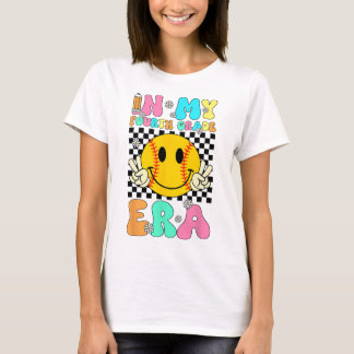 T-shirt À mon ère douce quatrième année Rétro visage souri